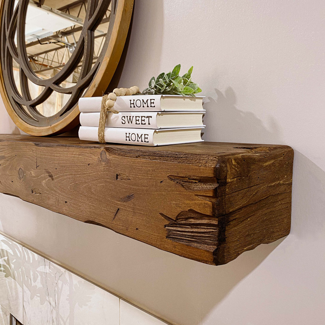 Distressed Fireplace Mantel, Rustic
